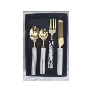 ชุดเครื่องใช้บนโต๊ะอาหารที่มีด้ามจับแบบซิกแซกชุดเครื่องใช้บนโต๊ะอาหารทำจากสเตนเลสสตีลคุณภาพสูงสำหรับบ้านโรงแรมและร้านอาหาร - Product Image 2