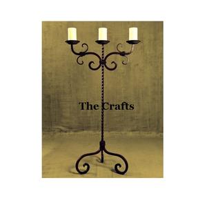 Candelabros de diseño ventajoso en candelabros altos de Color oro de hierro para fiesta de boda y uso de ocasiones especiales - Product Image 3