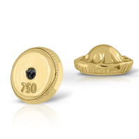 Boucles d'oreilles en or massif 9 carats avec perles (disponibles en 10 carats, 14 carats, 18 carats) pour femmes et enfants, fermoir à vis, fabriquées en Espagne