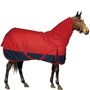 พรมสองสีสำหรับฤดูหนาวลายม้ากันน้ำระบายอากาศได้ผ้าห่มฤดูหนาวสำหรับม้าสองสีคุณภาพสูงสีแดง - Product Image 4