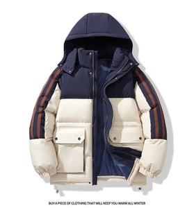 Chaquetas Acolchadas con Capucha para Hombre, Hechas a Medida, Impermeables, Ecológicas, con Cuello Alto, Servicio OEM, Gran Venta - Product Image 3