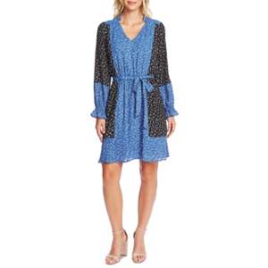 Abito Elegante Grigio da Donna CeCe, Taglia XS, Vita Naturale, Traspirante, con Decorazioni in Crochet e Cerniere, per Ufficio o Club - Product Image 1