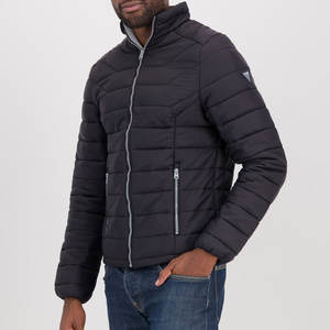 เสื้อแจ็คเก็ตพัฟเฟอร์ผู้ชาย สวมใส่สบาย เนื้อผ้านุ่ม สไตล์ไฮสตรีท จัดส่งรวดเร็ว รับตัดตามไซส์ สำหรับฤดูหนาว ผ้าแคนวาส คอตั้ง ปักโลโก้ด้านหน้า - Product Image 3