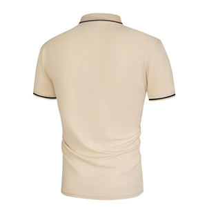 Chemise de golf décontractée respirante pour homme en tissu jersey, anti-boulochage et compressée - Product Image 6