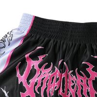 Shorts de Muay Thai et de Kickboxing Personnalisés de Haute Qualité, Imprimés par Sublimation, Logo Brodé, Extensibles, Durables et Respirants