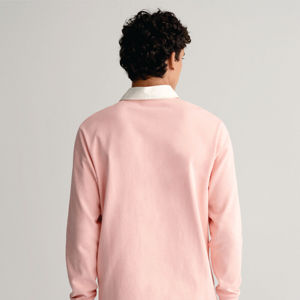 เสื้อโปโลผ้าฝ้าย100% แขนสั้นคอวีแบบลำลองมีความชื้นลวดลายทึบนุ่มใส่สบาย - Product Image 4