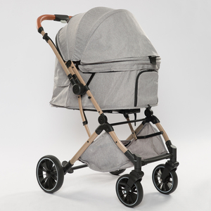 Carrinho de Transporte de Luxo Removível e Desmontável com 4 Rodas, Leve, para Cães e Gatos – Atacado de Fábrica - Product Image 5