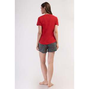 Women's O-Neck <b>Short</b> <b>Sleeve</b> Oval <b>Jacket</b> - Product Image 1