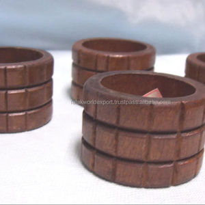 New Vintage <b>Wooden</b> <b>Napkin</b> <b>Ring</b> Round Shape High Quality Solid <b>Wooden</b> <b>Napkin</b> <b>Ring</b> for Kitchenware Modern Designer From FWE - Product Image 4