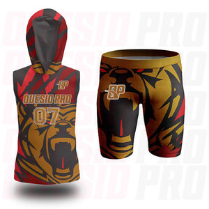 Conjuntos de Camisetas de Fútbol Americano 7on7 con Logotipo Personalizado, Uniformes de Compresión 7v7 Transpirables, 100% Poliéster, Tallas Grandes, Bajo Costo - Product Image 4