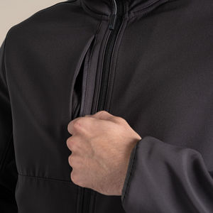 Veste Softshell Unisexe Personnalisée Respirante Coupe-Vent Imperméable à Fermeture Éclair Nouvelle Vêtement de Travail d'Hiver Doublure en Polaire Col à Capuche Extérieur - Product Image 5