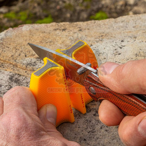 Couteau de poche EDC de qualité industrielle robuste, lame à pointe tombante résistante à la rouille, bord droit, goupille de pouce, verrou de sécurité, manche en bois - Product Image 5