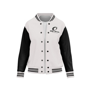 Veste de baseball varsity pour homme, personnalisée OEM, haute qualité, hiver, col en V, logo frontal, coton, coupe-vent et respirante - Product Image 1