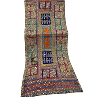Châles en soie imprimés faits main de luxe indiens et pakistanais, avec broderie lourde et travail miroir, ensembles de foulards longs pour femmes, mode hiver