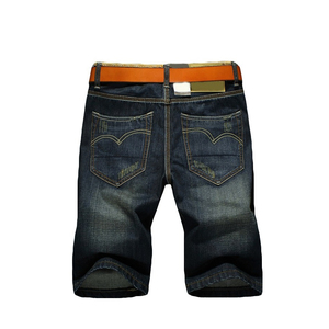 2025 venta al por mayor pantalones cortos de mezclilla rasgados y listos edición verano Pantalones cortos de mezclilla para hombres pantalones vaqueros casuales de moda Pantalones cortos de mezclilla holgados - Product Image 3