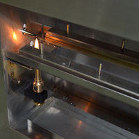 Testeur d'ignifugation horizontal pour matériaux intérieurs automobiles ISO 3795 DIN 75200, machine d'essai de combustion FMV SS302, testeur d'infiammabilité