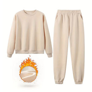 Meilleure vente femmes de haute qualité hiver pull survêtement confortable solide motif toile nouveauté Style décontracté Pakistan - Product Image 2