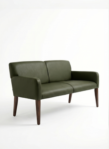 Canapé de salle d'attente moderne en similicuir deux places 2026 avec pieds en bois – Durable, style minimaliste, idéal pour bureau, maison, salon ou usage commercial - Product Image 4