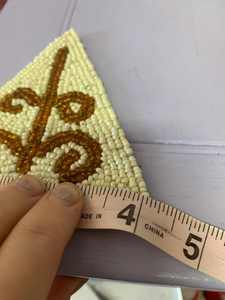 Posavasos con cuentas hechos a mano-Posavasos bohemios con respaldo de poliéster (4x4 pulgadas) - Product Image 2