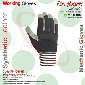 Prévenir la contamination et l'infection Gants de sécurité en cuir synthétique et gants anti-vibration pour la protection des mains - Product Image 4