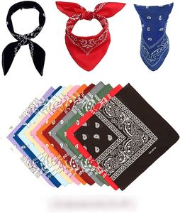 Bandanas carrés en coton, fabrication directe, couleurs personnalisées, logo imprimé, doux pour la peau, durables, toutes saisons, tendance - Product Image 6