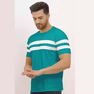 เสื้อยืดคอกลมสำหรับผู้ชายผ้าโพลีเอสเตอร์/ ผ้าฝ้ายเป็นมิตรกับสิ่งแวดล้อมระบายอากาศแขนปกติดีไซน์โอเวอร์ไซส์ล่าสุด - Product Image 3