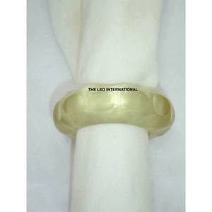 Forme ronde en métal en acier inoxydable Rond de serviette en vernis brillant Décoration de table de luxe faite à la main de style fantaisie - Product Image 4