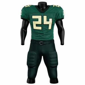 Conjunto de Pantalones Acolchados para Uniforme de Fútbol Americano, Ligeros y Cómodos, para Hombre, Color Verde, para Equipo de Fútbol Americano - Product Image 1