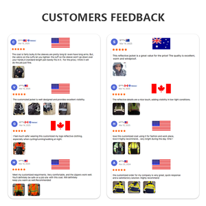 Invierno impermeable de alta visibilidad trabajador ropa de trabajo uniforme logotipo personalizado construcción trabajo abrigo Hi Vis chaqueta de seguridad reflectante - Product Image 5