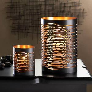 Portavelas de luz de té creativo con acabado de lujo, arte en miniatura hecho a mano para decoración navideña del hogar - Product Image 3