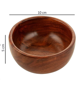 Handcrafted Solid <b>Wood</b> Bowl Set 5 1 Large 4 <b>Small</b> Natural Kitchen <b>Dining</b> Cooking <b>Table</b> Serving Use Premium Cooking Tool Sets - Product Image 4