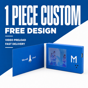 Tarjeta de Visita con Video LCD de 2.4 Pulgadas y Logotipo Personalizado, con Control de Botones y Reproducción Automática para Marketing Corporativo, Servicio ODM - Product Image 1