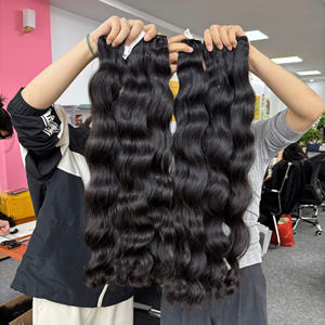 100% Cabello camboyano vietnamita crudo sin procesar Onda natural Doble dibujado Proveedores de cabello crudo al por mayor de un donante - Product Image 6