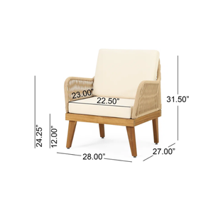 Sillas de Salón Hechas de Madera y Ratán, Combinadas con Asientos de Espuma Gruesa y Tela Suave - Product Image 5