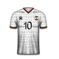 T-shirt de football personnalisé avec logo pour unisexe, classique, à séchage rapide, respirant, imprimé par transfert thermique, écologique, 100% polyester