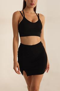 Diseño fresco Sujetador deportivo de secado rápido Heather Yoga para mujer Sujetador deportivo transpirable para adultos Sujetador de yoga con logotipo personalizado Sujetador deportivo de alto impacto - Product Image 2