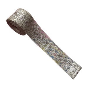 Encaje bordado de gama alta 2025 con decoración de lentejuelas para vestidos de alta costura y manualidades al por mayor - Product Image 1