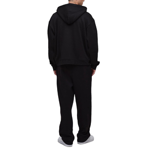 Sweats à capuche en molleton 100% coton de qualité supérieure pour l'hiver avec impression par transfert thermique, fermeture éclair intégrale, vente en gros, poids lourd - Product Image 3