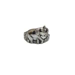 Anillos de Diseño de Elefante Atractivos, Plata de Ley 925, Clásicos para Bodas y Fiestas, Joyería India Unisex - Product Image 1