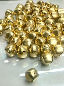 Campanas de Hierro Redondas Pulidas Chapadas en Oro de 15 mm, Decoración China, Escultura Moderna, Navidad, Navidad - Product Image 4