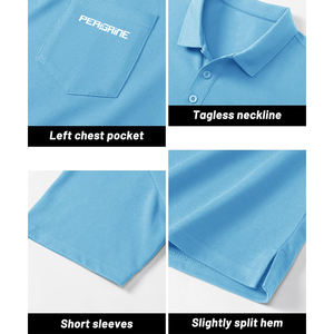 Haute qualité respirant homme été à manches courtes demi manches brodé hommes T-shirt T-shirt pour hommes Polo - Product Image 4