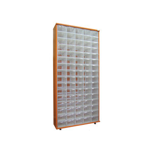 AD 750-80 Armoire à tiroirs tournants en plastique avec 80 boîtes de rangement pour la maison ou le bureau Tiroirs et chariots de rangement en plastique - Product Image 1