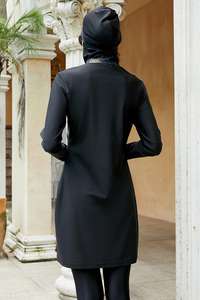 3pcs Full Cover Modest Hijab Muslim Swimwear Swimsuits <b>for</b> <b>Women</b> Ladies Llus Size Sportswear - Product Image 4