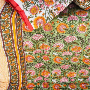 Impression à la main lavable, 100% coton, vintage, écologique, pour la maison et l'hôtel - Product Image 5