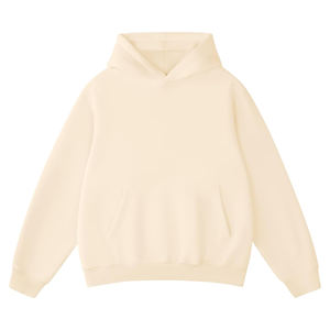 Unisex Oversized Pullover Sweatshirt Custom Winter <b>Fleece</b> <b>Hoodie</b> with Drop Shoulder Plain Dyed Cotton Streetwear for <b>Men</b> Women - Product Image 1