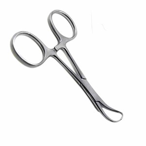 Fórceps Backhaus de alta calidad, 12 cm, abrazadera de toalla con acabado Dall, acero inoxidable alemán para instrumentos veterinarios - Product Image 3