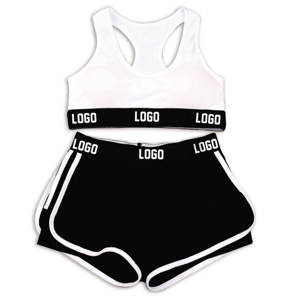 Sujetador de Yoga de cintura alta personalizado para mujer, pantalones cortos, transpirables y sostenibles, reversibles, para gimnasio, entrenamiento, Fitness, conjuntos de levantamiento de glúteos - Product Image 2