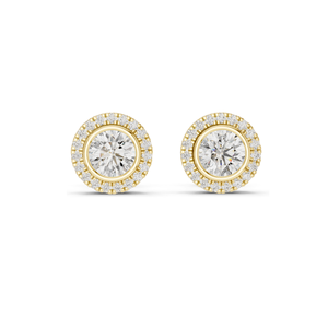 ต่างหูเพชรแล็บ 1.19 กะรัต สำหรับผู้หญิง ความใส VVS-VS EF  ทอง 18KT, 14KT, 10KT และเงิน 925  ทองชมพู, ทองเหลือง, ทองขาว - Product Image 4