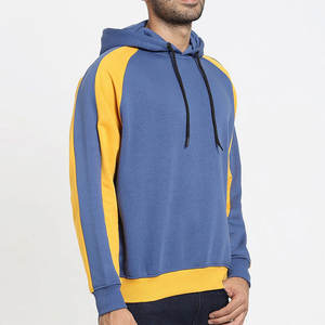 Sudadera con Capucha Personalizada para Hombre, Manga Raglán, Felpa, Bloques de Color en Contraste, Venta al por Mayor de Fábrica, MOQ Bajo, OEM - Product Image 2