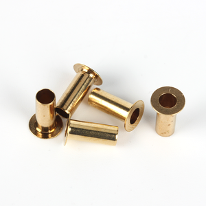 Remache de latón hueco y tubular de cabeza plana - Product Image 1